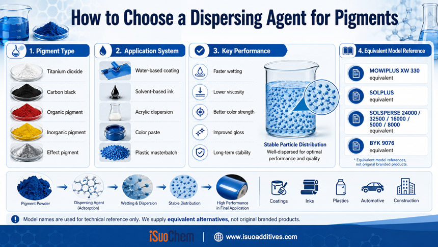 Dispersing agent for pigment dispersion process